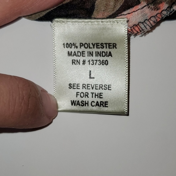 Live 4 Floral Woman's Embroidery Blouse Sz Large - Picture 9 of 11